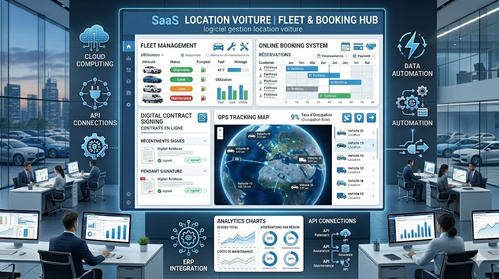 SaaS location voiture : comment les solutions cloud révolutionnent la gestion des agences en 2026
