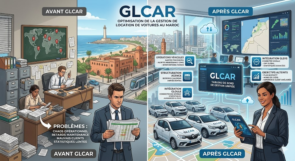 Optimisation de la gestion de location de voitures au Maroc avec GLCAR