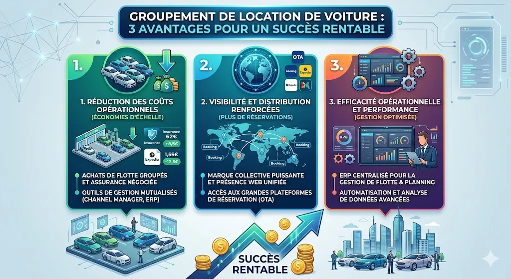 Groupement de Location de Voiture : 3 Avantages pour un Succès Rentable