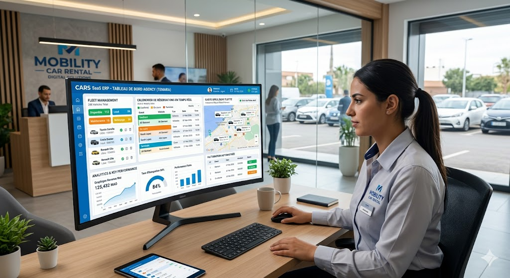 logiciel de Location de voitures SaaS ERP digitalisation et 5 solutions